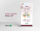 Collagen Shot- Premium Roll-Up Bannerdisplay 100 cm x 200 cm, inklusive Druck und Versand - gewofit