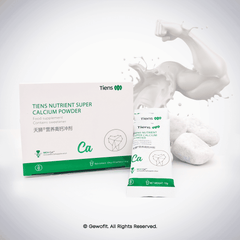 a package of ten's nutriti super calcium powder next to