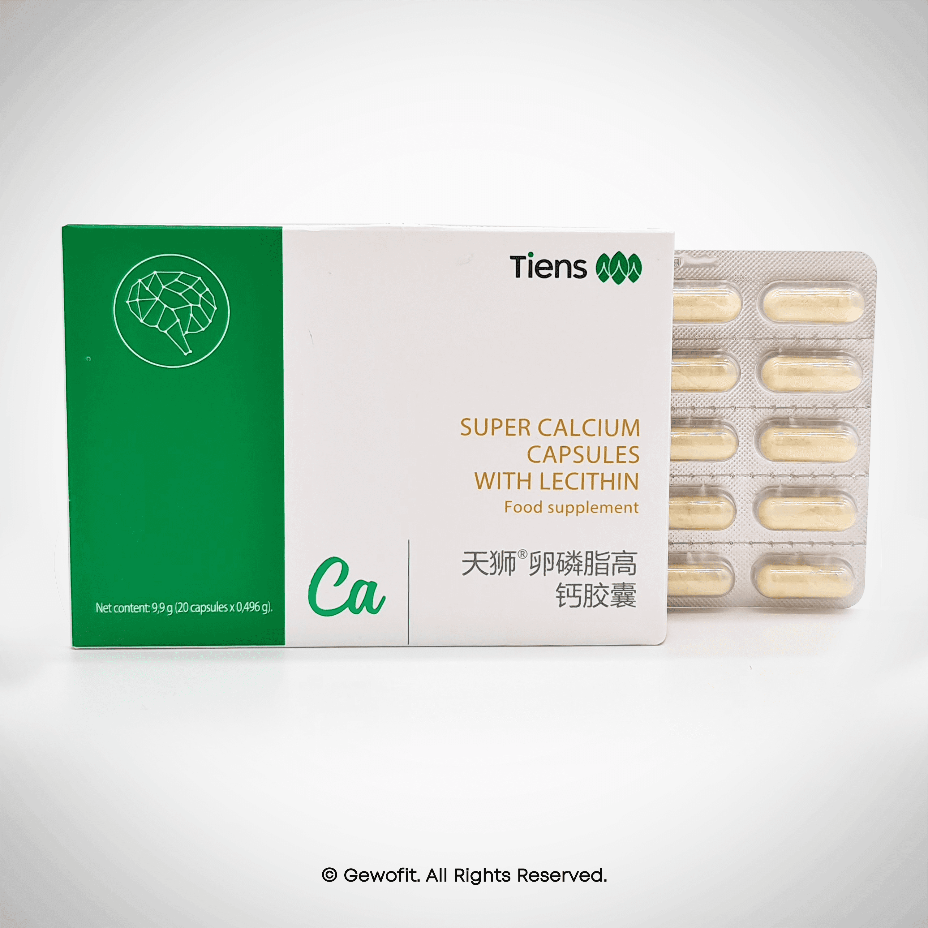 TIENS Calcium Kapseln mit Lecithin - gewofit