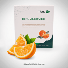TIENS Vigor Shot mit liposomalem Vitamin C, unreifem Ponkan-Fruchtextrakt und Zitrusfrüchten - gewofit