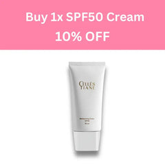 a tube of cream on a pink background with the words buy 1x spf